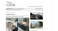 Desktop Screenshot of haus-und-wohnen.ch